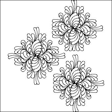 (image for) Triple Irish Chain_Feather Explosion_block set-L00585